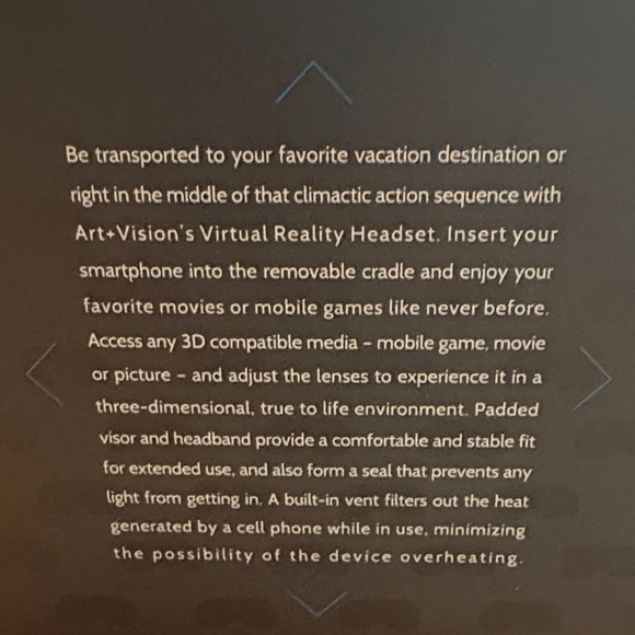 Black Virtual Reality Headset NWT - Picture 8 of 9